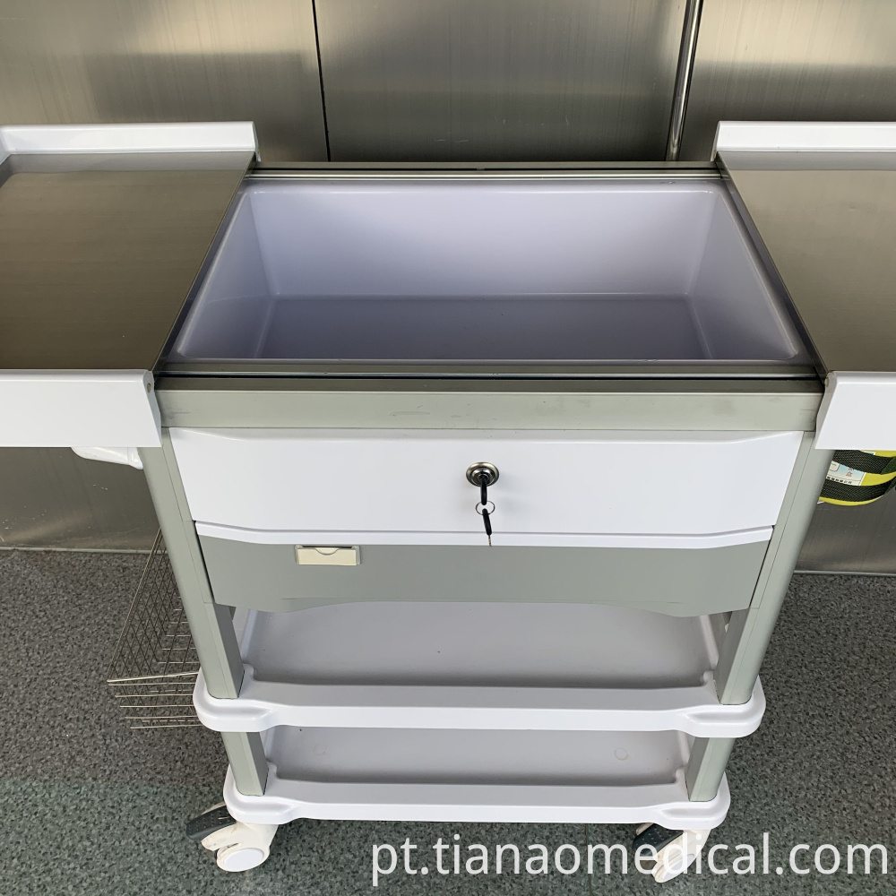 Carro prático artístico do trole do tratamento do hospital Hospital Artistic Practical Treatment Trolley Cart